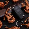 Mascot Ethnic Fengshui Car Key Ring Keychain Chinese 12 Zodiac Mahogany Engraving Wood Keyring