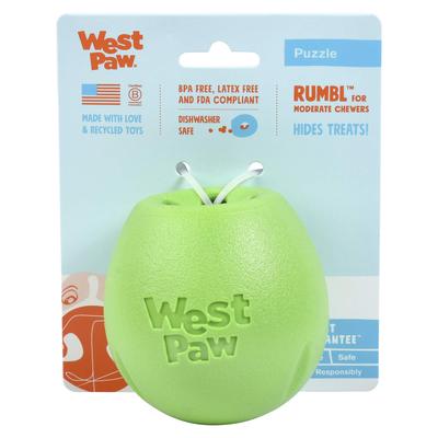 Игрушка West Paw Dog Мяч Zogoflex Echo Rumble Jungle Зеленый Размер S