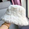 Outdoor Soft Faux Fur Warm Fisherman Cap Sun Cap Panama Hat Bucket Hat