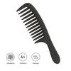 Wide Tooth Comb Detangling Hair Wide Comb Round Teeth Hair Comb Carbon Antistatic Comb