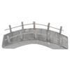 Mini Wooden Arch Bridge 1:12 Dollhouse Arc Bridge Miniature Landscaping Ornaments with Railings