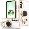 Protective Case - BOOLING - for Samsung Galaxy A14 4G-5G - 3D Space Man Design - Stand - White
