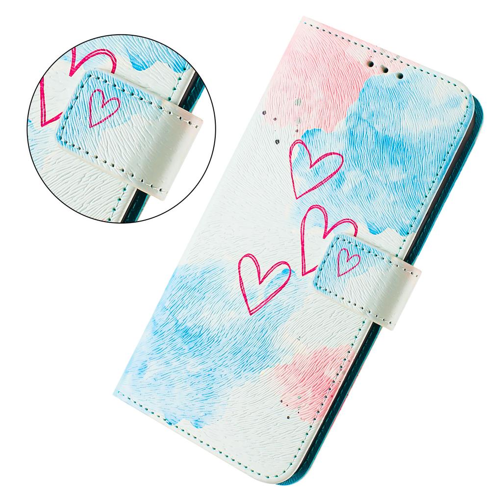 Love Luxury Painted Leather Case Wallet PU Leather Book Style Cover for Oneplus 9R,8T,Nord CE2 5G,Nord 2T,Nord N300,Oneplus 11 12...