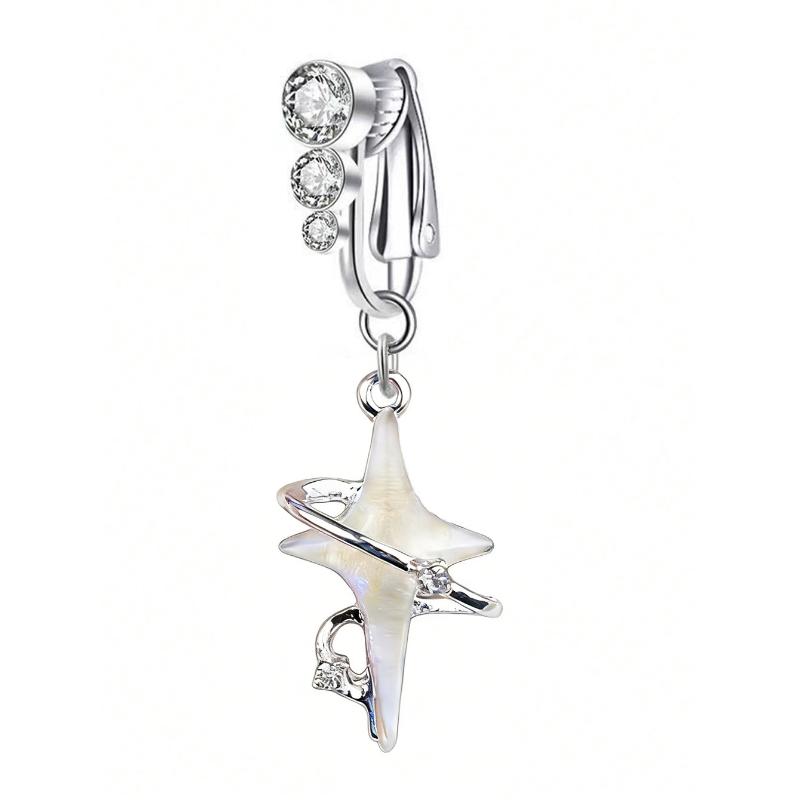Crystal Steel Belly Button Sexy Navel Piercing Navel Women Dangling Body Navel Jewelry Belly Button Rings Charm