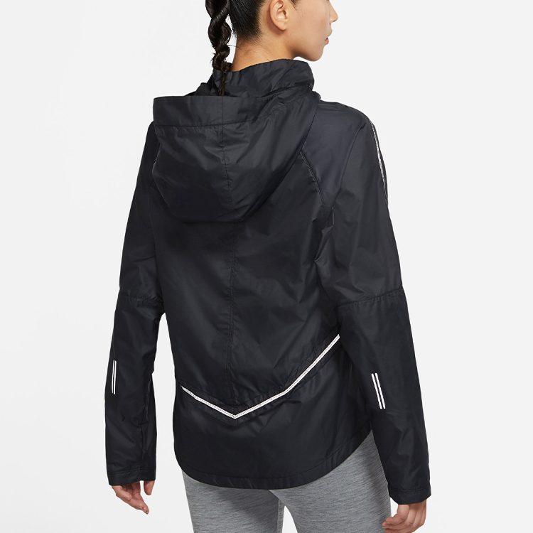 Nike Куртки Женские Черные С Капюшоном Умеренные Другое CU3386-010