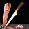 Stainless Steel Boning Knife Kitchen Meat Cleaver with Wood Handle Chef Raw Fish Cutter Butcher Knife Cooking Cutter