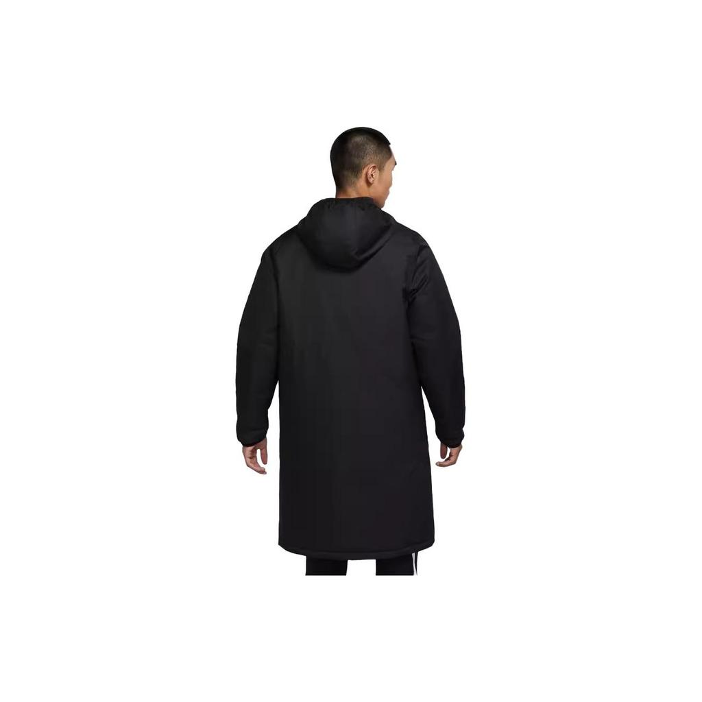 Nike Однотонная теплая хлопковая куртка средней длины с капюшоном, мужская верхняя одежда, темно-синяя CW6767-451