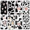 Cow Pattern Black White Case For Samsung A04 A21 A30 A50 A52 S A13 A14 A22 A23 A32 A53 A73 5G A11 A12 A31 A33 A51 A70 A71 A72