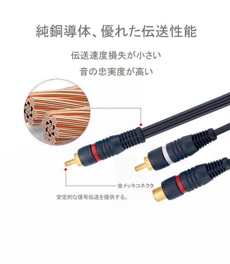 EIGHTNOO RCA Cable 2 Red 1 RCA Female to 2 RCA Video Audio Stereo Audio RCA Speaker Amplifier Splitter, Cables, 21.5cm, & White, Male, Y-Type, Cable,