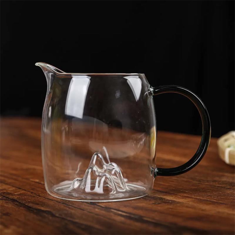 400 мл Guanshan термостойкий стеклянный чайный кувшин Fair Cup Kung Fu Tea Set Chahai Tea Ceremony Glass Serviсe Tea Cup Coffee Pot