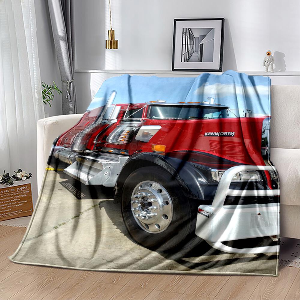 Kw Heavy Trucks Blanket Comfortable Great For Bed Picnics Chair For All Occasions Digital Print Gift For Travel Home Birthdays