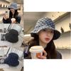 Comfort Denim Fit Fisherman Hat For Women Plaid Pattern And Breathable Material