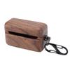 Earbud Case Cover Fit for     II Wireless   Earbud Drop Proof   Polished Wood Protective Cover