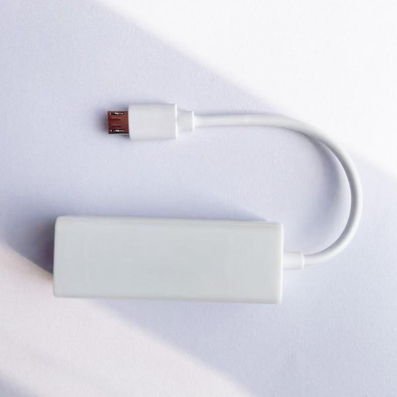 Micro USB2.0 USB To RJ45 Ethernet Cable Splitter Extend Adapter 100Mbps Network Card for Tablet Laptop PC Computer Android