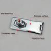 Ophiuchus Plating Self Locking Security Hasp Staple 2 Keys Cabinet Lock Drawer Padlock