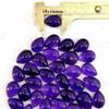 Amethyst Pear Cabochon Lot 18x16mm – Purple Gemstone Cabochons, Polished Crystal for Jewelry Making