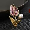 Senior Brooches Flower Leaf Brooch Pins for Women Suit Pendant  Fashion Brooches Jewelry
