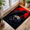 Dark Series Crow Skull Pattern Carpet for Living Room Bedroom Bedside Floor Mat Cloakroom Sofa Area Rugs Halloween Decor