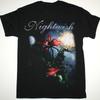 Вдохновленная группой Nightwish, хлопковая футболка с коротким рукавом, базовая, черная, все размеры, унисекс