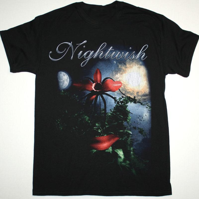 Вдохновленная группой Nightwish, хлопковая футболка с коротким рукавом, базовая, черная, все размеры, унисекс