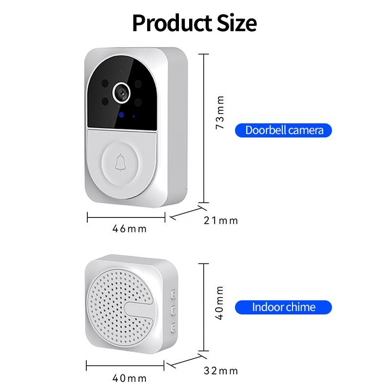Умный беспроводной Wi-Fi видео дверной звонок телефон дверное кольцо домофон камера безопасности звонок