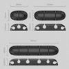 Силиконовый органайзер для кабелей с 3/4/6/8 отверстиями, зажимы для укладки проводов, USB-устройство для намотки кабеля, офис