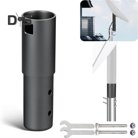 Кронштейн-адаптер для настенного крепления, прочный, несущий нагрузку, простая установка, комплект для крепления труб из алюминиевого сплава для антенны Starlink V2