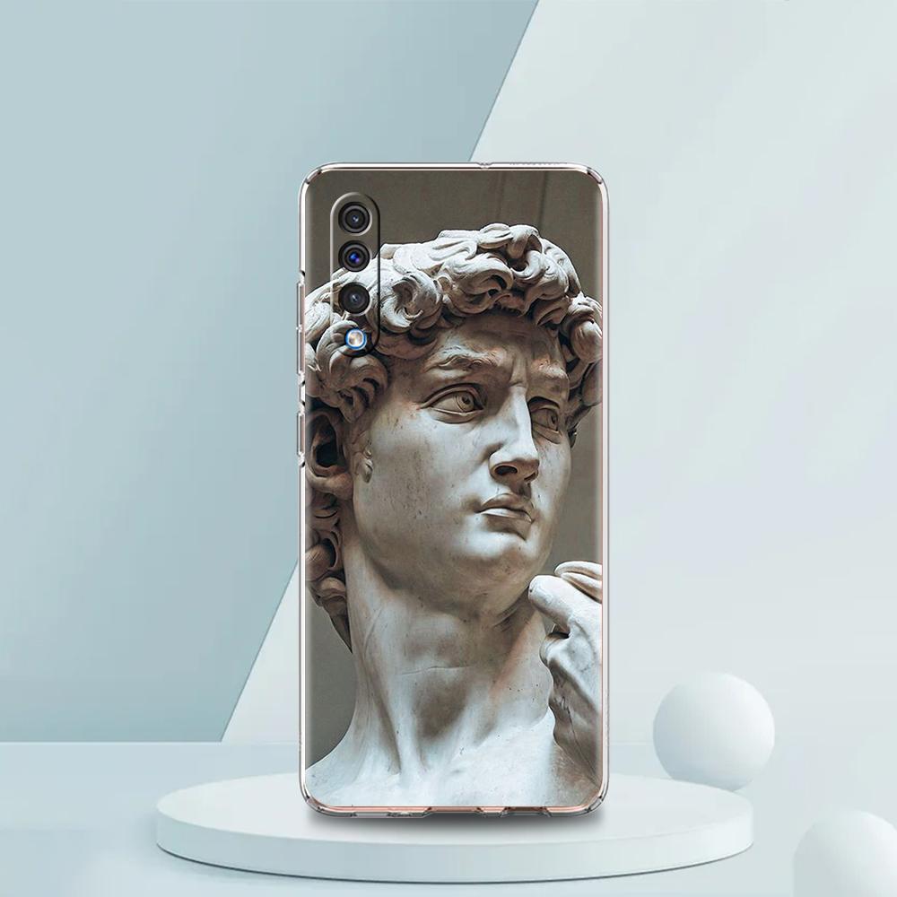 Graffiti Great Art David Mona Lisa Phone Case For Samsung A16 A14 A12 A22 A32 5G A34 A42 A52 A54 A50 A70 A30 A40 A20E A04S A06