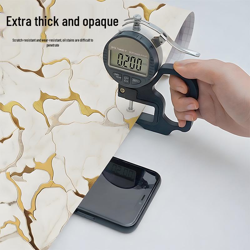 Selfadhesive Oilproof Thickened Marble Waterproof Kitchen Stickers For Countertops And Stovetops