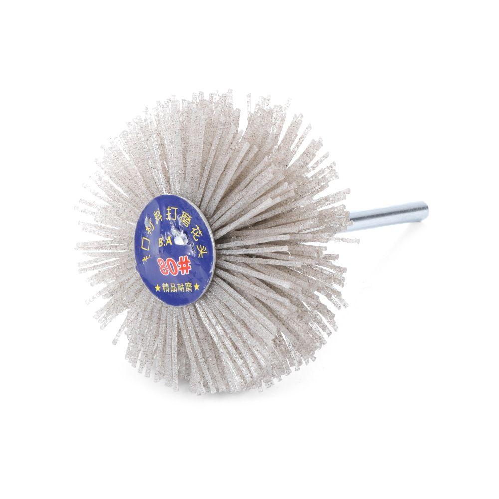 Woodwork Polishing Drill Deburring Grinder Nylon Wheel Brush Abrasive Wire Grinding Flower Head