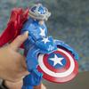 MARVEL Фигурка Капитана Америки Titan Hero Blast Gear E7374 с пусковой установкой, 12 дюймов