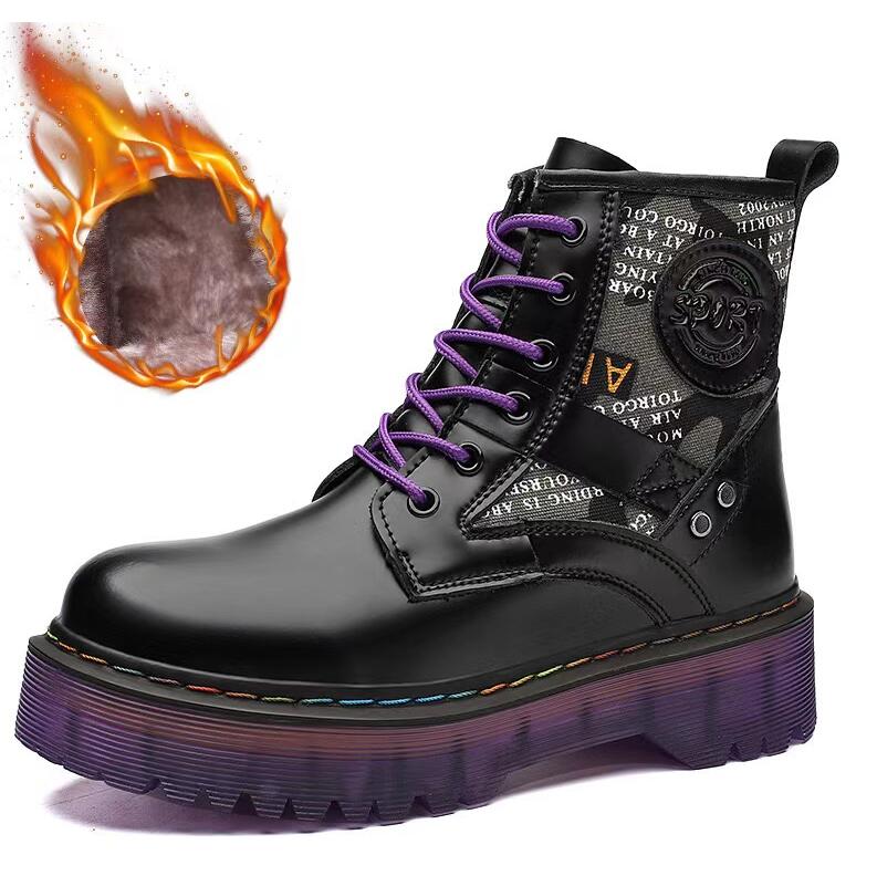 Женские новые зимние высокие толстые современные ботинки на открытом воздухе модные плоские нескользящие сто пар женских ботинок