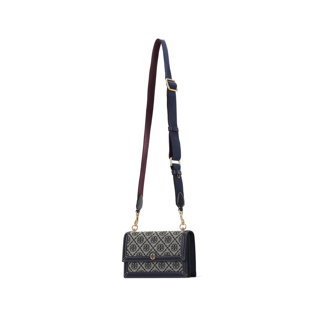 TORY BURCH T Monogram Canvas Leather Trunk Bag , Box Bag , Shoulder Bag , Crossbody Bag Mini Women's (Unisex) Crossbody Bags