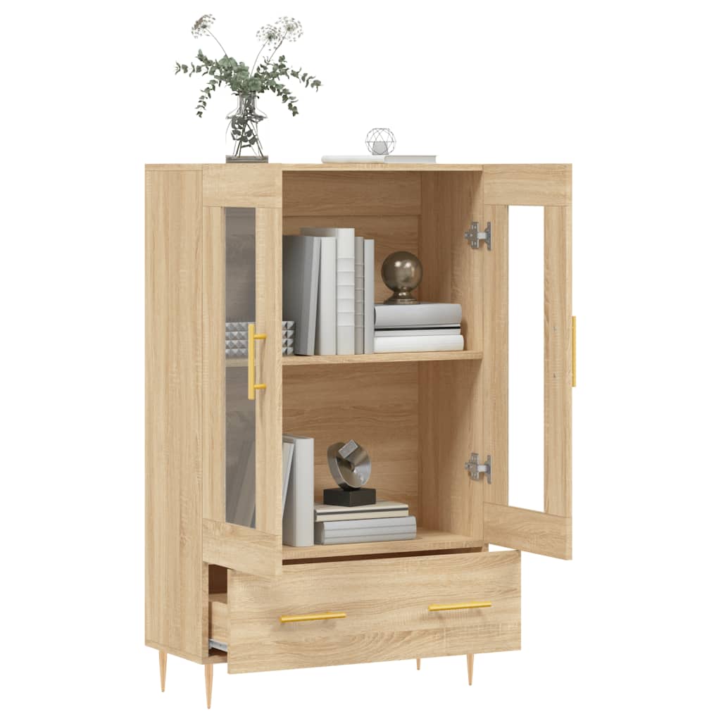 Highboard in Sonoma Oak Finish 69.5 x 31 x 115 cm Particleboard