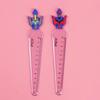 1 Piece Cute Carrot Star Sword Stationery Cartoon Drawing Kitten Straight Plastic Ruler