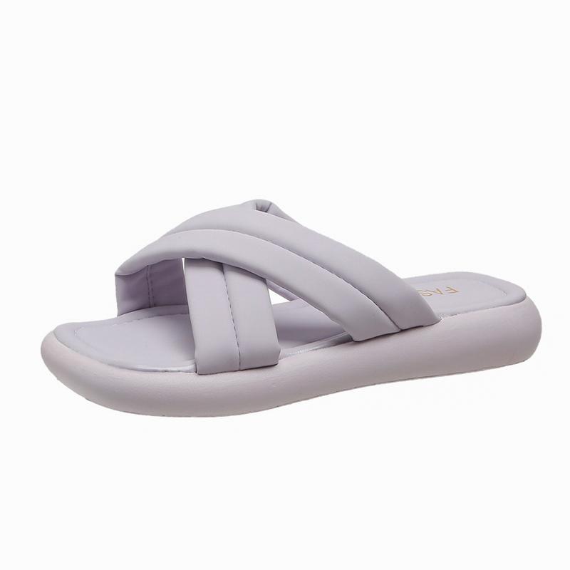 Женские тапочки корейская мода мягкая подошва уличные тапочки женские сандалии 2024 летние нескользящие шлепанцы Pantuflas De Mujer