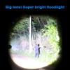 Outdoor Waterproof Handheld Flashlight Super Bright Flash Light Adjustable Focus Floodlight