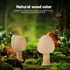 30Pcs Unfinished Wooden Trees DIY Unfinished Wood Mushroom Smooth Wood Blank Painting Tree Toy Wooden Blank Craft Supplies Set
