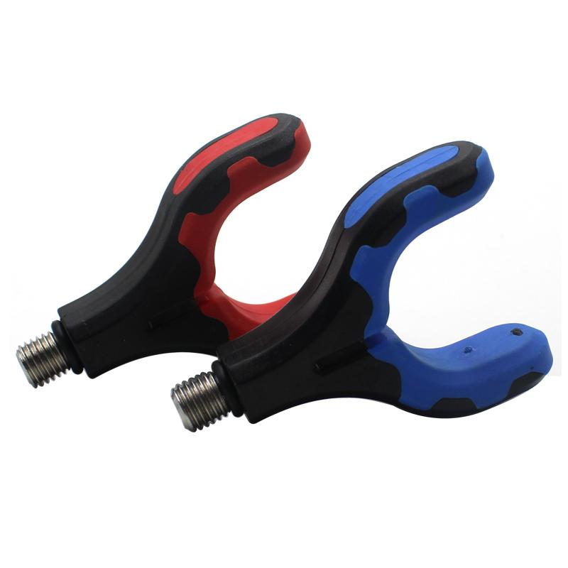 1 шт., рыболовные инструменты, кронштейн с резиновым покрытием, головка, держатель для удочки, зажимы, удочка, рыболовные снасти для карпа, аксессуары, оборудование