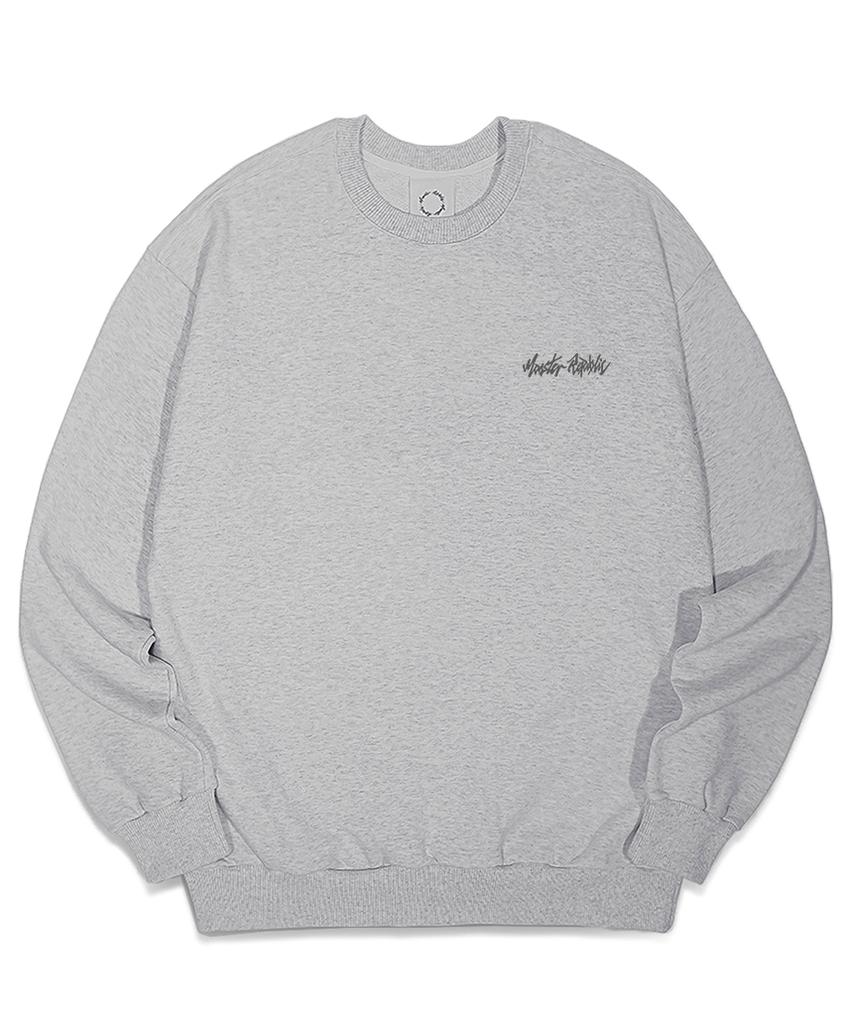 MONSTER REPUBLIC Authentic Logo Light Gray Sweatshirt Gray_8124