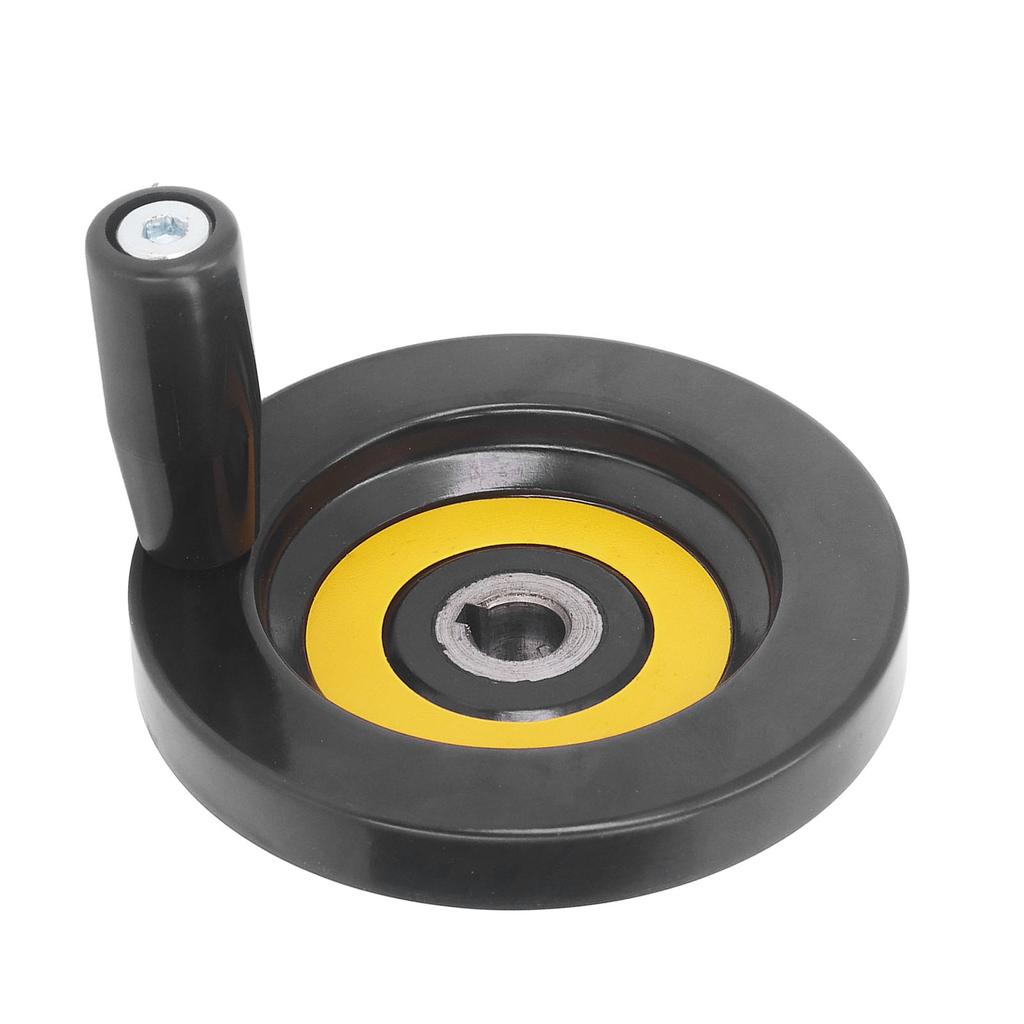 Table Saw Handwheel 12mm Center Hole 100mm Outer Diameter with Revolving Handle for Lathe Milling Ma