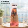 1100/1600ML Plastic Cold Kettle with Flip-Top Lid Food-Grade Beverage Dispenser Coffee Tea Juice Drink Jug for Home