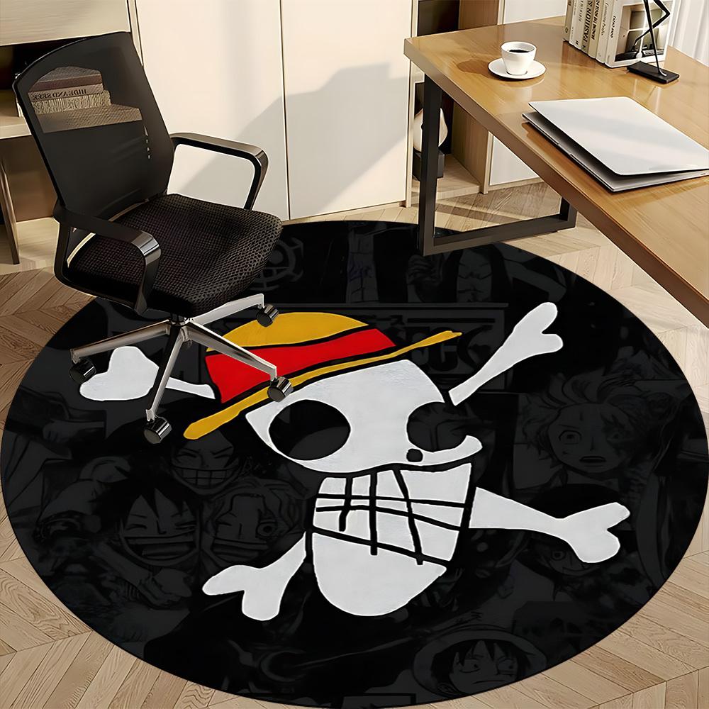 1pc One Piece Office Round Area Rug, Under Office Chairs Bedroom Living Room Home Decor, Room Deco, Available in Various Sizes173