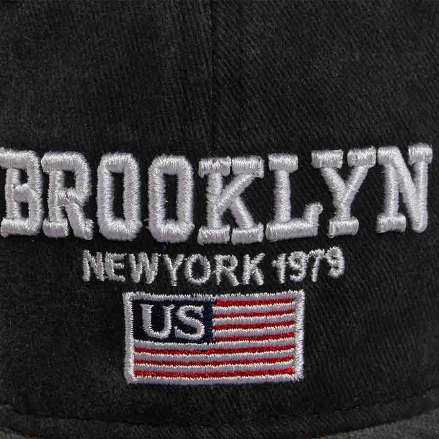 Стильная винтажная бейсболка с мягким верхом Brooklyn, вышитая флаг США, кепка для папы, унисекс, повседневные кепки от солнца для мужчин и женщин, для активного отдыха и спорта