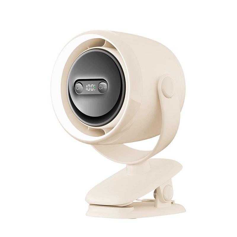 Ventilador de escritorio portátil USB con clip, ventilador de refrigeración silencioso con aromaterapia