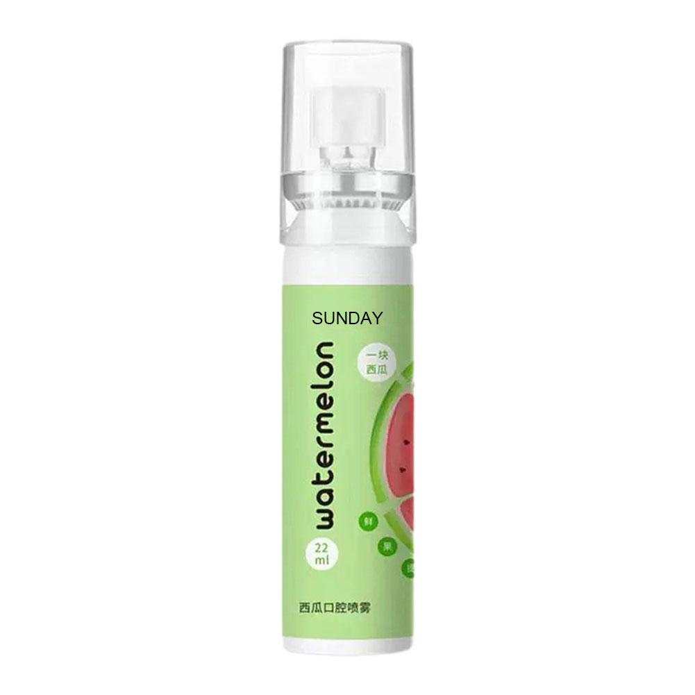 22ML Breath Freshener Spray Fruit Litchi Peach Flavor Spray Spray Mouth Portable Male Kissing F R1M0