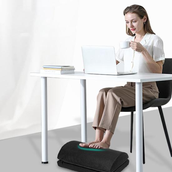 Под столом на работе Подушка для ног 2 Регулируемые по высоте Удобный табурет для ног Облегчение боли в бедрах Моющийся чехол Подставка для ног