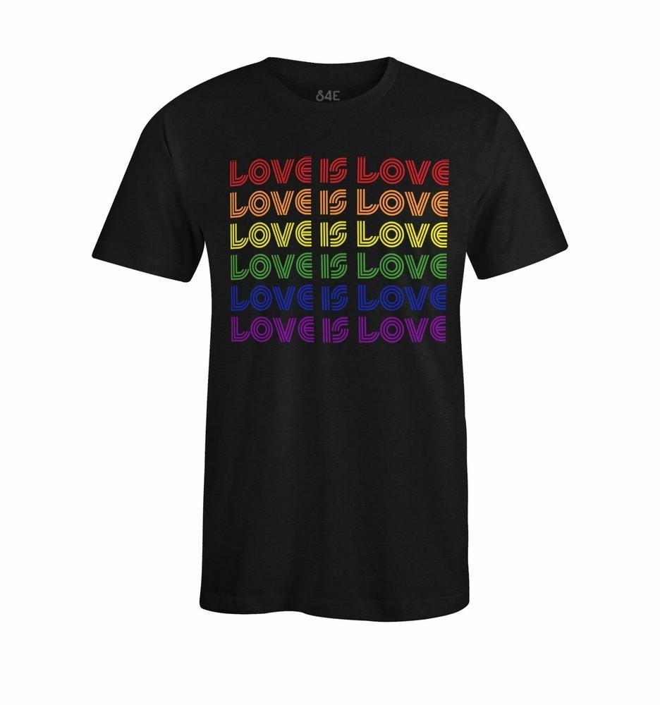 S4E Мужская футболка Love Is Love Гей-прайд Любовь побеждает ЛГБТК футболки