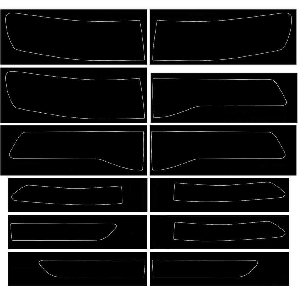 Для 14-21 Jeep Grand Cherokee Задний фонарь ДЫМЧАТЫЕ Виниловые наклейки-тонировка