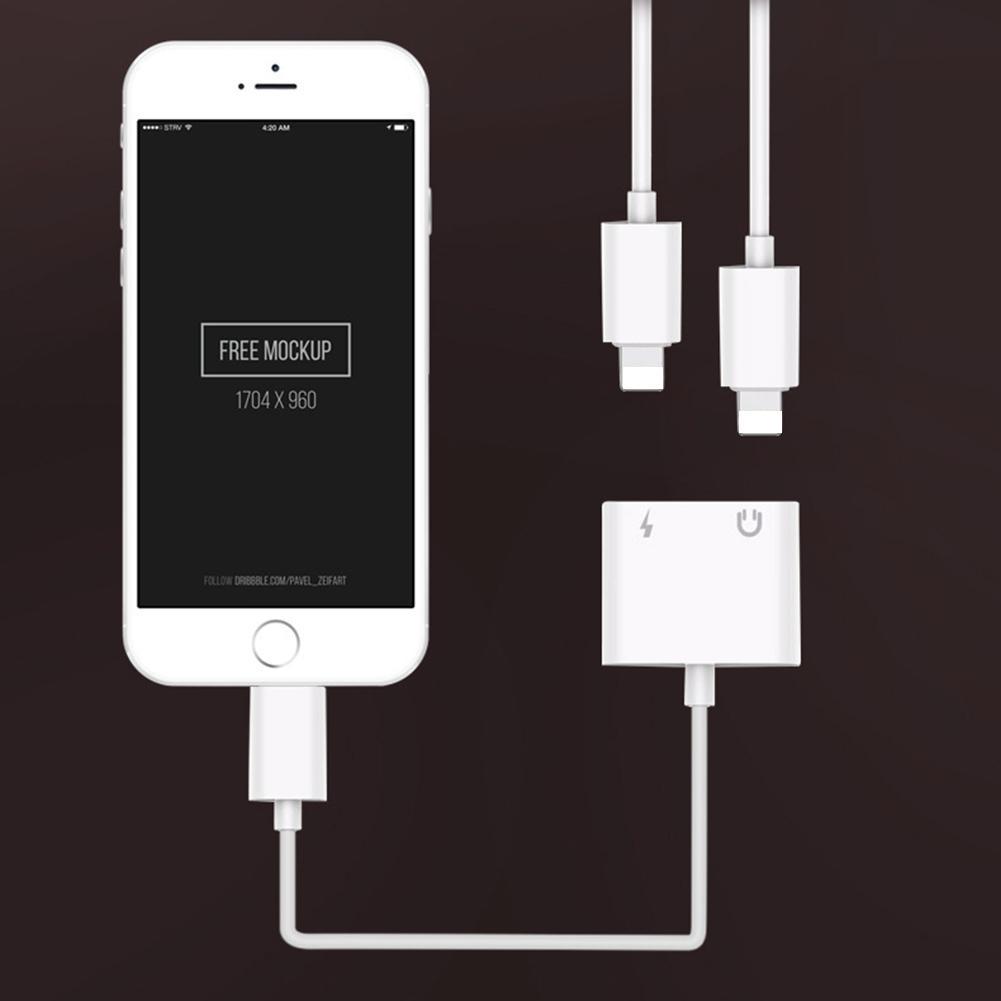 Для Iphone 7 8 X аудио адаптер сплиттер двойной разъем для зарядки наушников/аудио/адаптер для вызовов